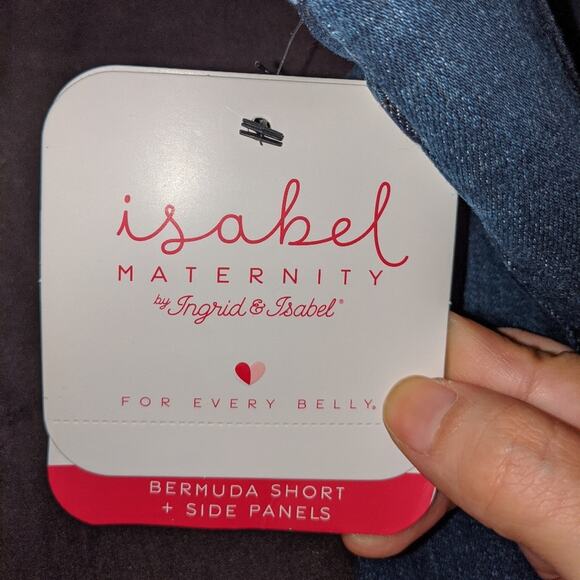 Isabel Maternity by Ingrid & Isabel Bermuda Shorts + Side Panels Size 16 - Picture 8 of 14